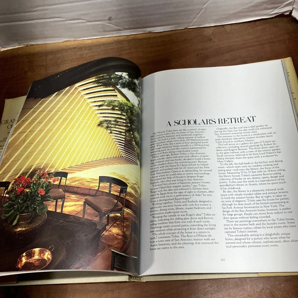 Grand Homes of Texas Ann Richardson 1982 Illustrated Architecture Texas Monthly
